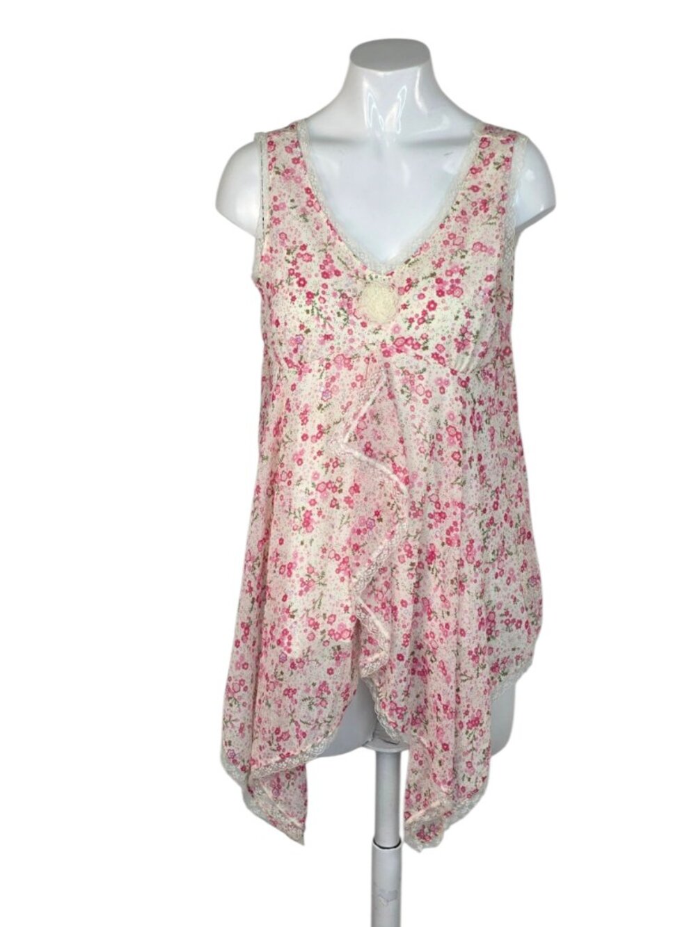 Mary-Kate & Ashley Vintage Handkerchief Hem, Floral Whimsy Tank, Girls 14/16